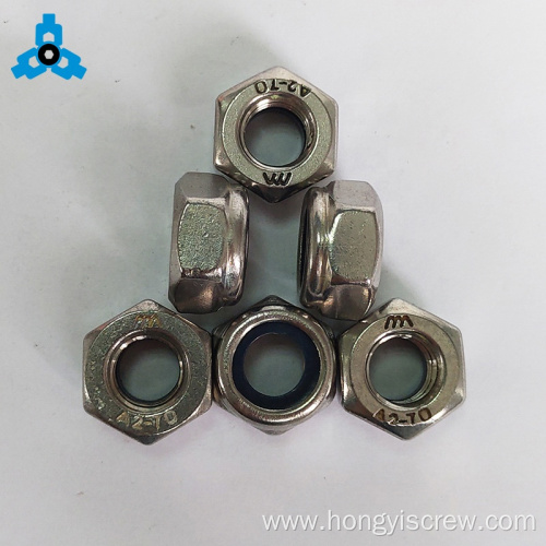 Stainless Steel Lock Nuts m4 with Nylon Insert